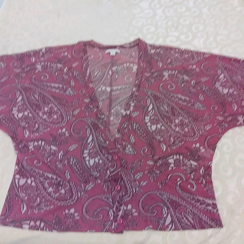Sheer flower shirt